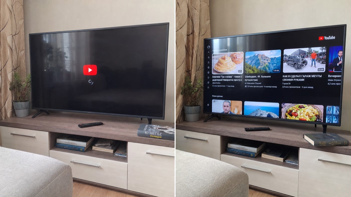 YouTube не запускался до ремонта и работает после