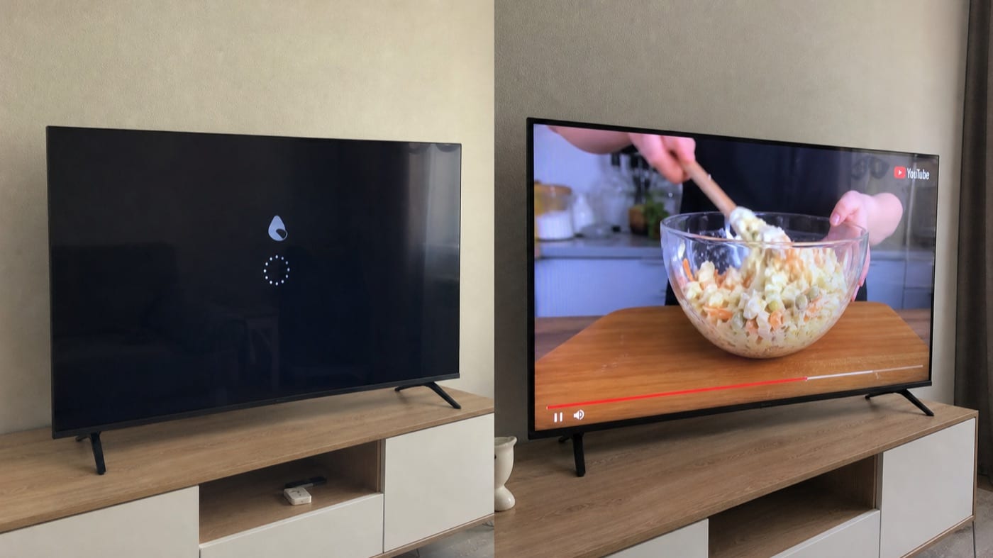Ошибка загрузки телевизора до прошивки и рабочее видео после