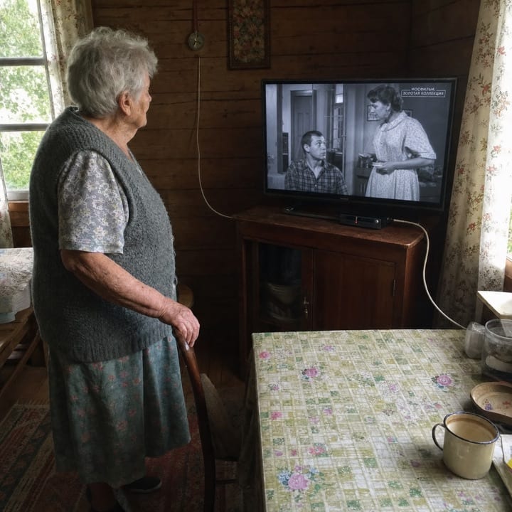 Клиент после настройки цифрового телевидения на даче
